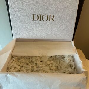 Dior Luxury White and Gold Gift Box